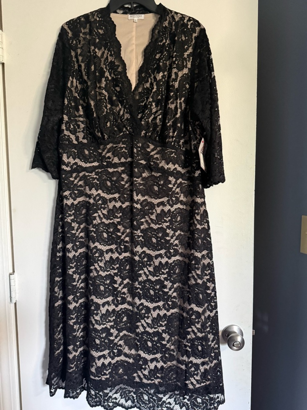 *NEW* Sz 2X (18-20) Mademoiselle Lace Cocktail Dress - Picture 5 of 9